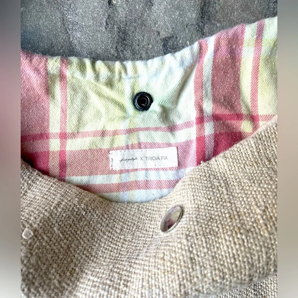 New🌟Free People-Distressed Linen Hobo